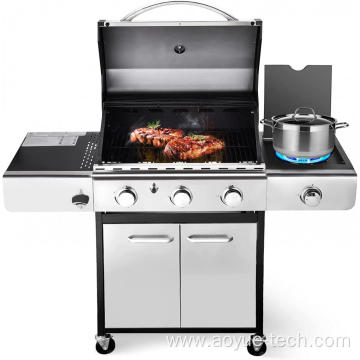 Propance Gas Grill 3 Burener With Side Burner